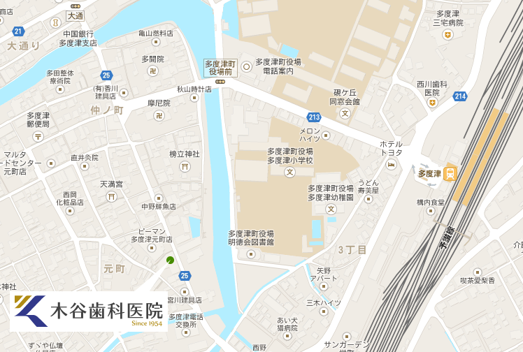 木谷歯科医院 住所 〒764-0003 香川県仲多度郡多度津町元町4-6